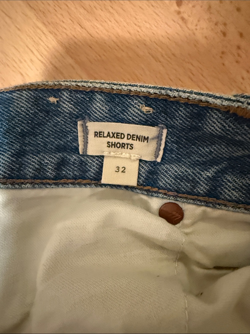 Madewell Distressed Light Blue Denim Cutoff Shorts - Picture 3 of 5